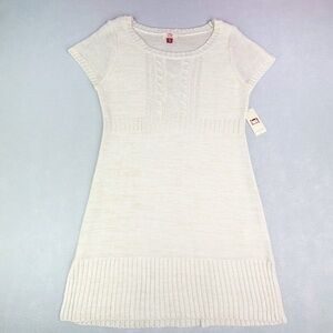 L.E.I. Sweater Dress Junior XXL Cream White Taylor Cable Dress Girly Y2K NEW